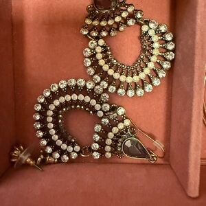 Elegant Black and Silver Earrings